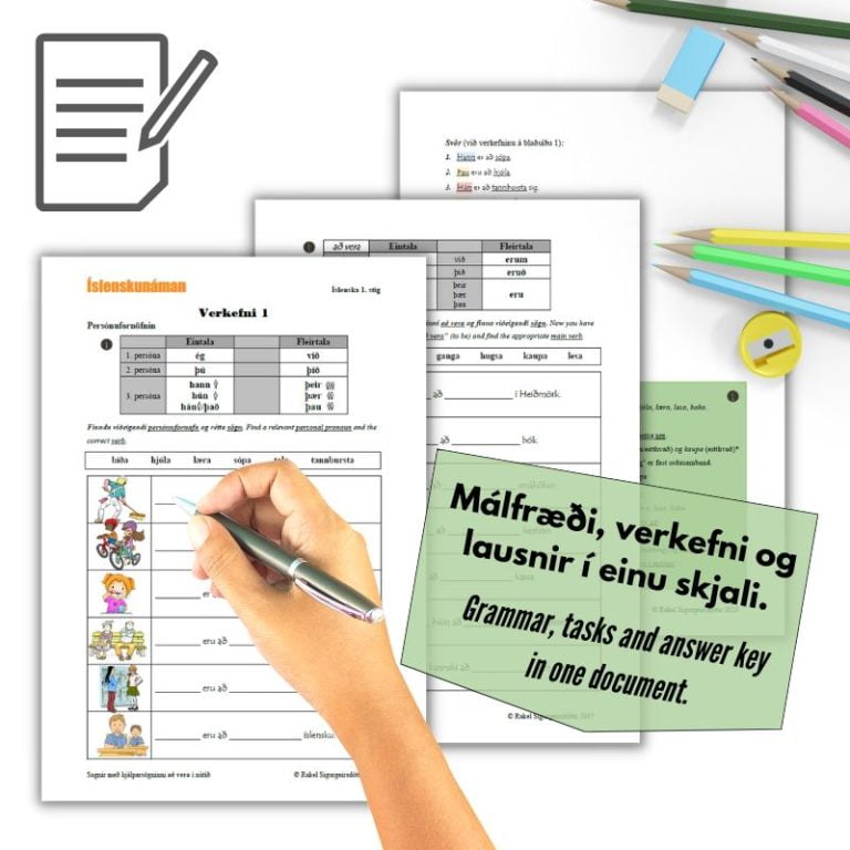 Worksheets for Icelandic - The Icelandic Study Mine