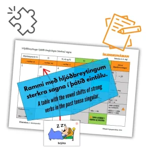 Hljóðbreytingar í þátíð eintölu